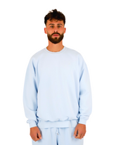 ALL-TIMES SWEATER WASHED-OUT XENONBLUE